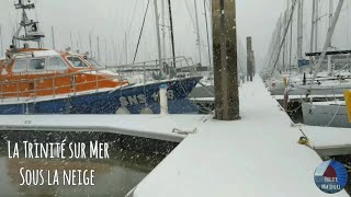 la Trinité sur Mer sous la neige VoilierMartineke [upl. by Cassondra386]