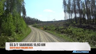 WRC Finland 2024 SS37 Saarikas Onboard [upl. by Nehtiek284]