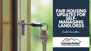 Fair Housing updates for SelfManaging Landlords UPDATED [upl. by Ligriv685]