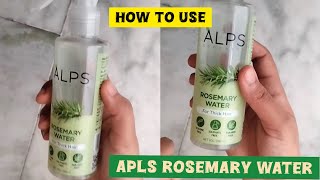 ALPS Rosemary Water for Thick Hair  How to use Alps Rosemary Water  Reviews amazon [upl. by Juditha]