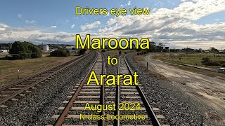 Drivers eye view Maroona to Ararat Aug 2024 [upl. by Enelcaj128]