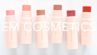 EM Cosmetics So Soft  Cream Blush Stick and Multi Faceplay Review and Swatches [upl. by Yedrahs128]