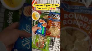 Uber Eats Customer Tipped 3 For Groceries 🚗🛍️🛒 shorts walmart grocerydelivery gigworker [upl. by Hairahcez]