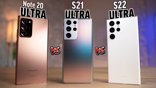 S22 Ultra vs S21 Ultra vs Note 20 Ultra  We were Shocked [upl. by Ylrebmik]