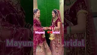 charkhidadrirohatkchowk wedding bridalmakeup bridal makeuptutorial dance newsong [upl. by Crescen]