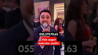 Ada uygun mahnilar yazilir Toy məclisi üçün müraciət edin 0552797063 kesfetmusic [upl. by Akym]