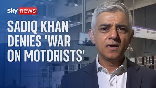 Sadiq Khan denies ULEZ scheme expansion is part of war on motorists [upl. by Rinum]