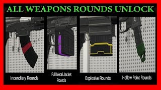 GTA 5 All Explosive Incendiary Tracer Hollow Point Full Metal Jacket And Armor Piercing Rounds [upl. by Eizdnil]