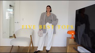 Five best tops for curvy figures  midsize styling tips  UK size 1214 [upl. by Vilberg]