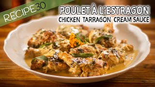 French Chicken Tarragon or Poulet à lestragon [upl. by Nahgrom]