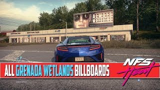 Need For Speed Heat All BILLBOARD Locations Grenada Wetlands [upl. by Aira]