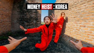 MONEY HEIST KOREA ESCAPE FROM MAGIC OF LOVE ❤️ vs ANGRY GIRLFRIEND 😠 14 Epic Parkour Chase [upl. by Sisxela]