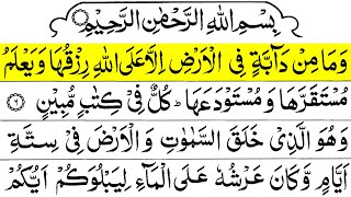 Para 12 Slow Recitation  Juz 12 Slow  Quran Para 12 Slow Reading  Para 12 Slow Wama Min Dabbatin [upl. by Persian]