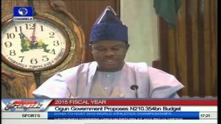 Ogun Govt Proposes 21035Bn Naira 2015 Budget [upl. by Corene]