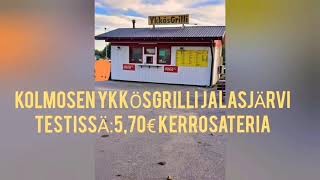 JALASJÄRVI KOLMOSEN YKKÖSGRILLI TESTISSÄ KERROSATERIA YM [upl. by Noryt]