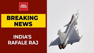 IAF Formally Inducts 2nd Rafale Squadron At Hasimara Airbase With Water Cannon Salute  Watch [upl. by Nibur]