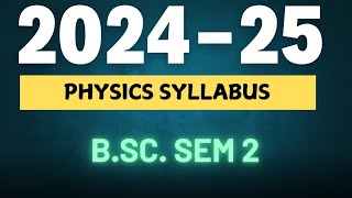 Bsc 1st Year 2nd Semester Physics Syllabus  Thermal Physics and Semiconductor Devices [upl. by Relyc479]