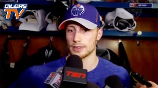 Oilers TV Laurent Brossoit PostGame Interview March 14 2016 [upl. by Sholeen]