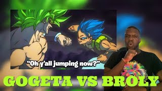 GOGETA BEAT THE CTE OUT OF BROLY Super and Blank [upl. by Ibrab468]