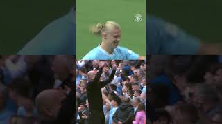 Pep imitating amp celebrating goals is MUST SEE 💙🥰️💙 shorts ManCity Celebration football [upl. by Osnola]