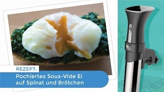 SousVide pochiertes Wachsei auf Spinat [upl. by Burns545]