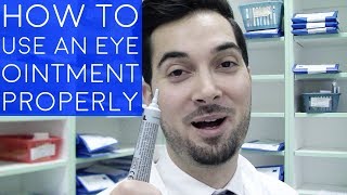 How To Use Eye Ointment  How To Apply Ointment To The Eyes  How To Administer An Eye Ointment [upl. by Ube378]