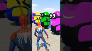 GTA 5 Epic Ragdolls RED SPIDERMAN VS RED MINION VS GREEN MINION Euphoria Physics amp Funny Fails 09 [upl. by Ainotahs]