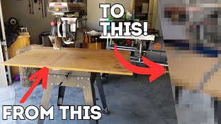 Building a Mr Sawdust Table for my Radial Arm Saw [upl. by Bohun990]