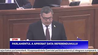 Parlamentul a aprobat data referendumului [upl. by Idoux]