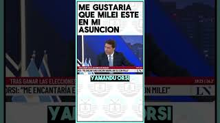 YAMANDU ORSI Me encantaria que este Milei en la Asuncion feinmann javiermilei yamandúorsi [upl. by Raamaj260]