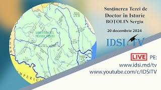 201224 1400  Susţinerea Tezei de Doctor în Istorie  BOȚOLIN Sergiu [upl. by Enybor599]