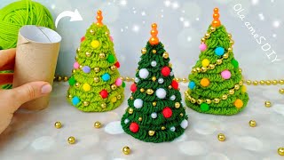 ❤️️🎄 Superb Christmas Tree Making Idea with Yarn  Easy Way to Make It  DIY Amazing Christmas Decor [upl. by Anwat]