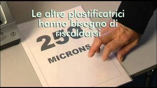 Dimostrazione Plastificatrice Fellowes Voyager [upl. by Mcgean]