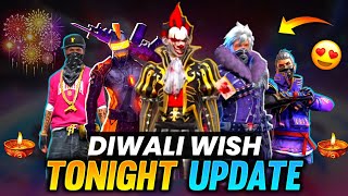 Tonight Update 🔥 Diwali Wish Event  Golden Clown Return 😱 Free Fire New Event  Ff New Event [upl. by Aelem]