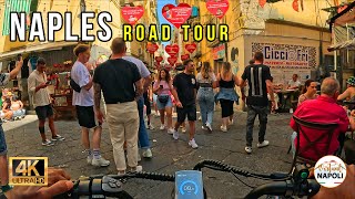 Naples italy  Vittoria Via Partenope Via Toledo Quartieri Spagnoli New Ebike Riding 4K UHD [upl. by Drislane105]