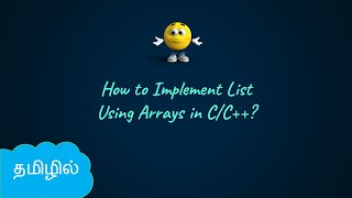 Array Implementation of List in CC  Data Structures in Tamil  Logic First Tamil [upl. by Herwig]