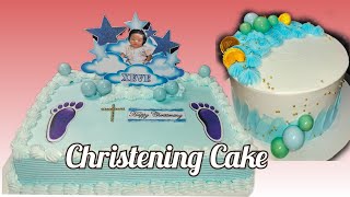 Christening Cake simplecakedesign cakedecorating christeningcake [upl. by Einhpad222]