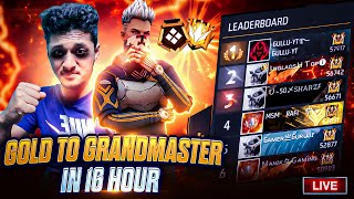 Finally Top 1 Grandmaster 🔥 Rank Push on Live✌freefirelive nonstopgaming gyangaming tondegamer [upl. by Kiel]