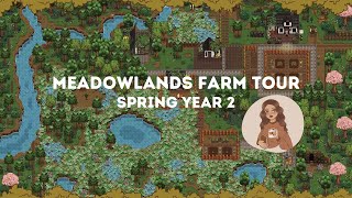 Meadowlands Farm Tour  Spring Year 2  Stardew Valley 16 [upl. by Cressida499]