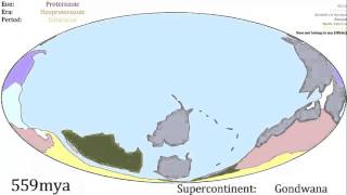 Evolución de las tierras emergentes desde el supercontinente Rodinia [upl. by Nottus]