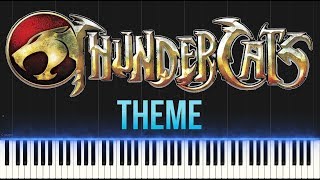 Thundercats Theme Piano Tutorial Synthesia [upl. by Daisie]