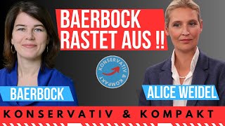 🚨BAERBOCK TICKT AUS 🚨AFD REDE VON ALICE WEIDEL BRICHT REKORD [upl. by Uthrop]