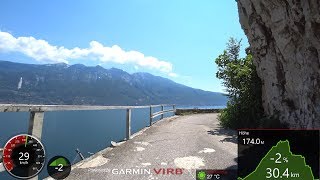 Best Cycling Workout Lake Garda Italy 4K Video Garmin [upl. by Krute]