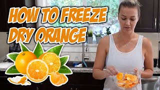 How to Freeze Dry Orange [upl. by Alenairam]