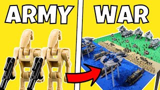 Building Star Wars BATTLES in LEGO [upl. by Ramonda781]