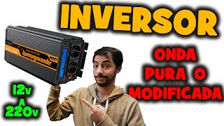 INVERSOR O CONVERTIDOR de 12V A 220V  ONDA PURA U ONDA MODIFICADA 73 [upl. by Kennard991]