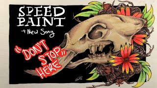 SkullFlowers Speedpaint feat NEW SONG  Emily Artful [upl. by Infield]