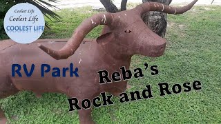 RV Park  Rebas Rock and Rose RV Park  Cow Grill  Cabins Hotel and RV Park  Near Highway [upl. by Constantina]