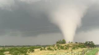 INSANE TORNADO from the inside with Dominator 3 near Windthorst Texas [upl. by Ynneb]