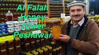 Al Falah Honey Peshawar  Second Largest Honey in Asia Honey Prices Pakistan  Peshawar Food Lover [upl. by Shirlene]